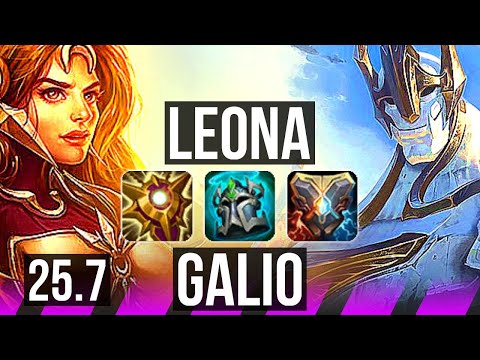 LEONA & Ezreal vs GALIO & Kai'Sa (SUP) | 17k DMG | EUW Master | 25.7