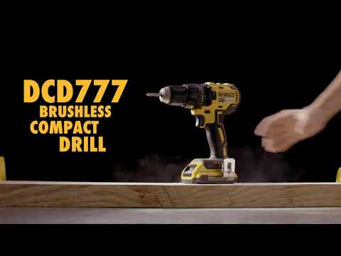Akumuliatorinis suktuvas-gręžtuvas DeWalt DCD777S2T 2x1.5Ah, lagaminas video