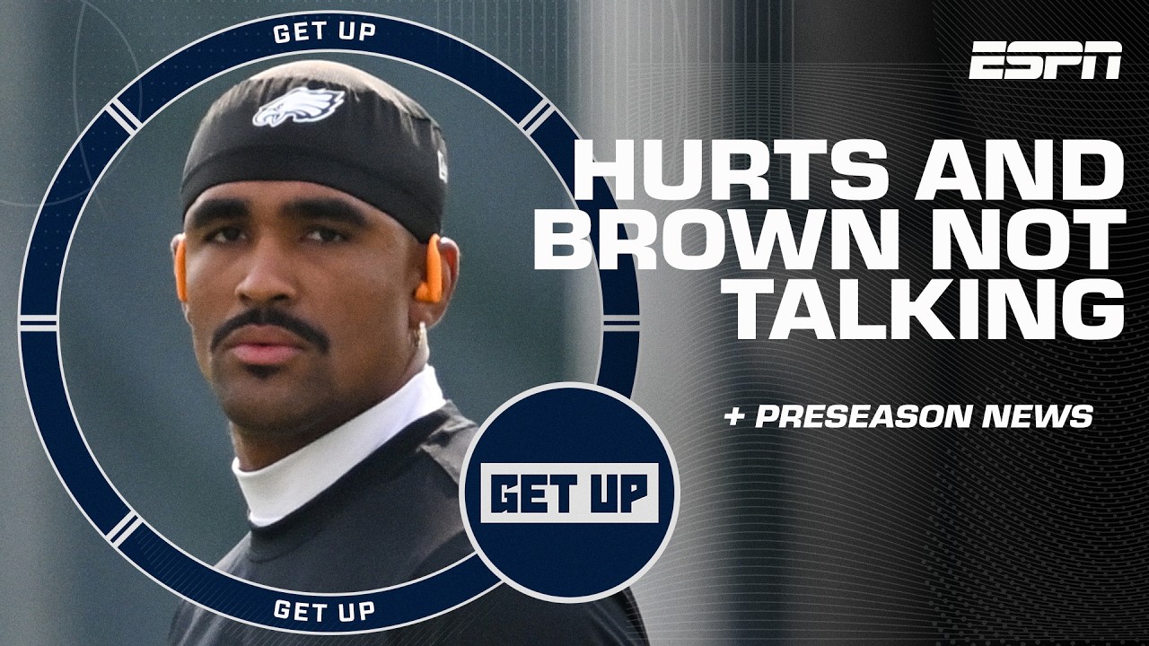 WOW! REALITY TV! HOLLYWOOD! 😲 Reactions to the Jalen Hurts-A.J. Brown relationship | Get Up