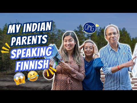 Indian Parents Take on Speaking Finnish! | Foreigners Speaking 20 Finnish Words For First Time