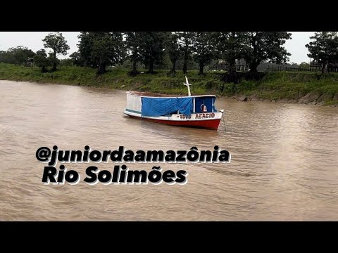 Subindo Rio Solimões de volta para Manaus @juniordarefrigeracao