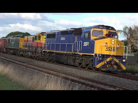 4K Amazing Daylight C Class Locomotive Freight Train in Victoria Australia