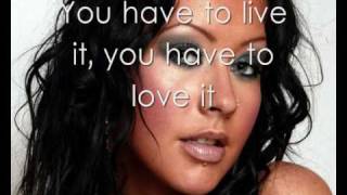 Christina  Aguilera-Love and Glamour (Intro) Lyrics *New*