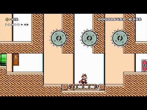 Casual Tanooki Parkour ⚡️ by Dynasteel ⚡️ SUPER MARIO MAKER Raw GAMEPLAY