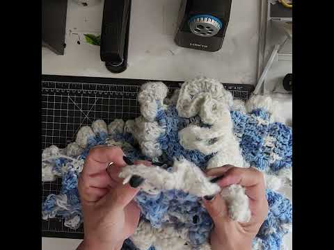 Crocheting a Ruffle Scarf for Bella