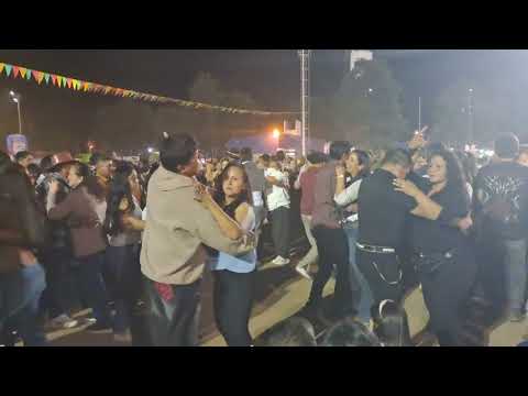 Nahuel Gonzalez y su conjunto en el aniversario 86 de Miraflores chaco 