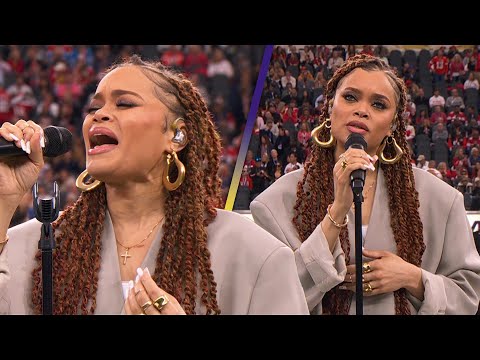Andra Day SINGS the Black National Anthem at Super Bowl LVIII