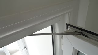 How to fit a UPVC door restrictor to stop a door slamming shut or bumping into a wall