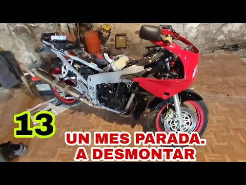 13 💚1 MES PARADO EL PROYECTO⚠️ARRANCAR OTRA VEZ KAWASAKI ZXR 750 H1 Y EMPIEZO A DESMONTAR🛠️