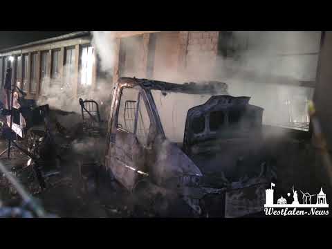 [🔥 02.03.2019] - Feuer an alter Tischelerei in der Finkenstraße / Bielefeld