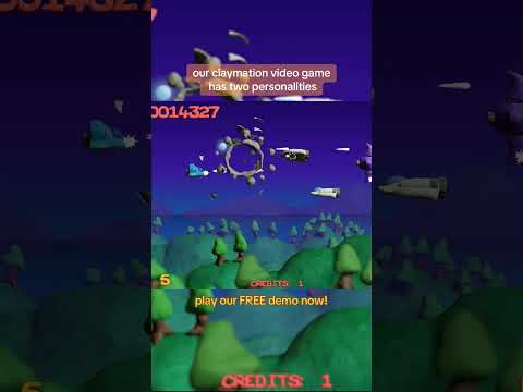 Two personalities of our claymation video game - Platypus Reclayed