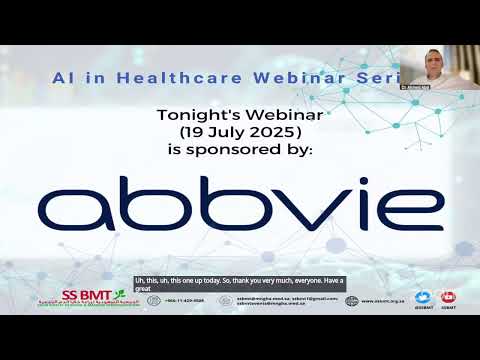 AI in Healthcare Webinar Series - 19 July 2025