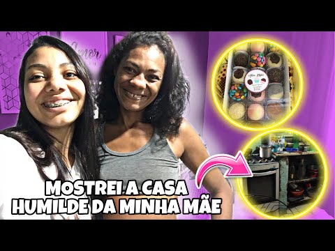 VISITEI A MINHA MÃE || MOSTREI A HUMILDE CASA DELA DE UM CÔMODO + TENHO VERGONHA DA CASA DELA 🥺😭