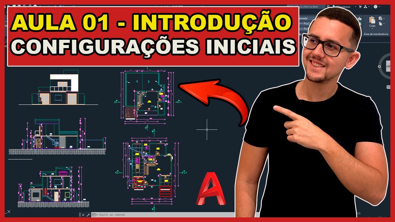 AutoCAD 2023 - Aula 01 - Curso Básico p/ Iniciantes - Introdução ao projeto e Configurações Iniciais