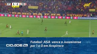 Futebol: ASA  vence o Juazeirense por 1 a 0 em Arapiraca