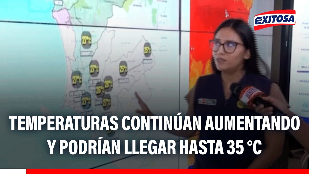 🔴🔵 Temperaturas continúan aumento y podrían llegar hasta 35 °C