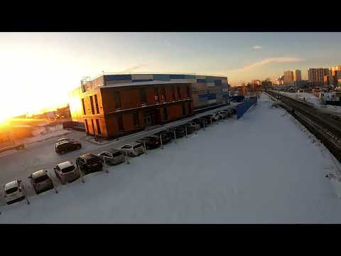 FPV flight on the territory of a welding equipment manufacturer. Drone crashed. Scared the guard.