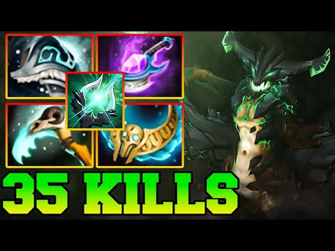 35 Kills Outworld Destroyer Solo Show !! Outworld Destroyer Dota 2 Mid Carry Guide Pro Gameplay 7.34