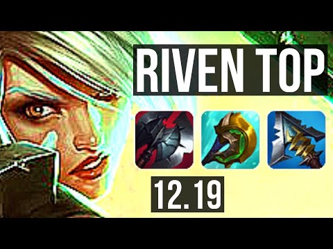 RIVEN vs SION (TOP) | 9 solo kills, 2.2M mastery, 900+ games, Legendary | EUW Diamond | 12.19
