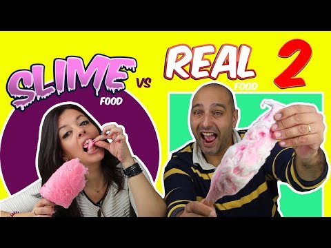 REAL FOOD VS SLIME FOOD CHALLENGE!! RETO SLIME VS COMIDA REAL!! MOMENTOS DIVERTIDOS