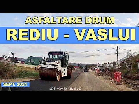 REDIU - VASLUI asfaltare drum sept. 2021