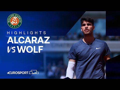 STATEMENT PERFORMANCE 🤩 | Carlos Alcaraz vs JJ Wolf | Round 1 | French Open 2024 Highlights 🇫🇷