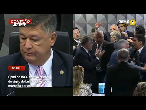 Vídeo: CPMI do INSS aprova quebra de sigilo de Lulinha; sessão é marcada por confusão.