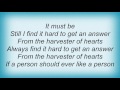 Rufus Wainwright - Harvester Of Hearts Lyrics