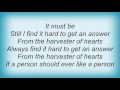 Rufus Wainwright - Harvester Of Hearts Lyrics