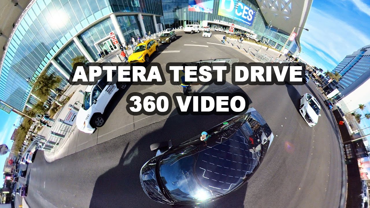CES 2025 Aptera Track Vehicle Test Drive - 360 Video #ces2025 #360video