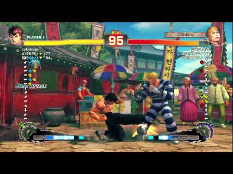 kykykysk [Fei Long] vs. gaku1025 [Cody] | SSF4 Arcade Edition