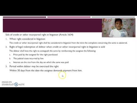 Assignment of Incorporeal Rights v 2