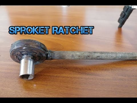 Diy Sproket Ratchet Wrench Chain - How to make Ratchet - HOMEMADE TOOL Video