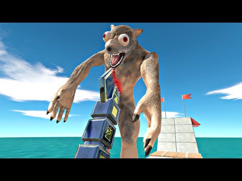 ROTATING DEADLY SPIKE TRAP - Animal Revolt Battle Simulator