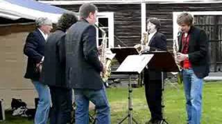 Saxophone quartet in Saxdalen