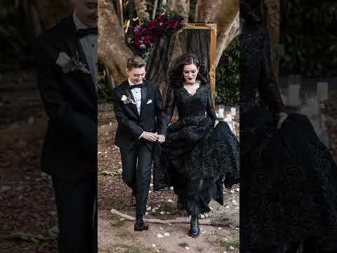 Black Wedding Dress Ideas | Cocomelody Real Wedding -...