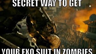 How To Get Your EXO SUIT in Zombies! SECRET Fast Way!!! Advanced Warfare *CoD AW*