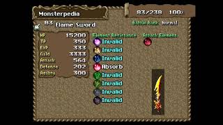 Monster Encyclopedia - Let's Play Tales of Phantasia Bonus Part 1