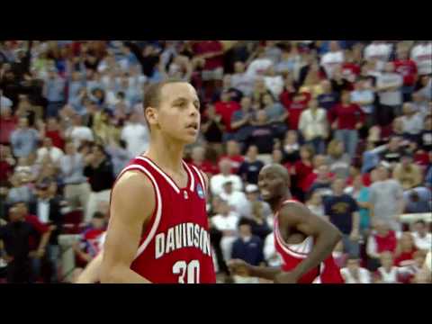 Steph Curry raining jumpers on Gonzaga in the the 2008 NCAA Tournament