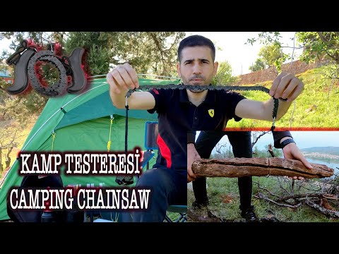 Kamp İçin Katlanır Cep Testeresi - Kamp Testeresi / Survival Pocket Chainsaw - Survival Hand Tools