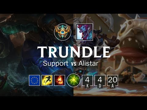 Trundle Support vs Alistar - EUW Challenger Patch 8.24