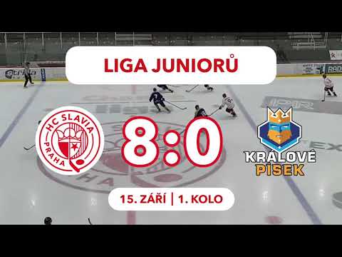 Liga juniorů, 1. kolo: HC Slavia Praha – IHC Králové Písek 8:0