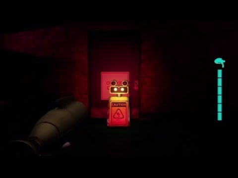 FNAF Security Breach What happens when you shoot the Wet Floor Sign