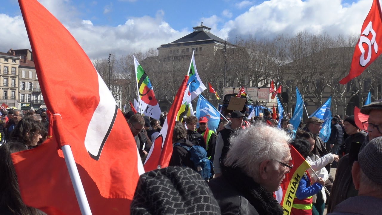 Retraites : 12e Manifestation au Puy-en-Velay, le 13/04/23