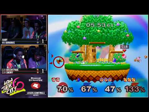 LTC 6 - Baby + Bananas vs AbsentPage + Snowy - Losers Semifinals Melee