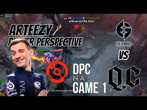 Arteezy [Alchemist] PLAYER PERSPECTIVE - Evil Geniuses VS Quincy Crew - GAME 1