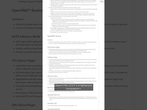 Learn about OpenVINO 2024.2! | July 2024 | IDZ News | Intel Software