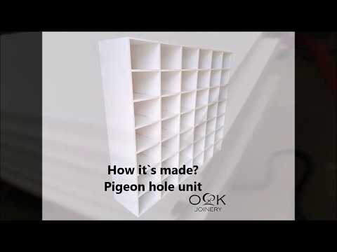 How it`s made? Pigeon hole  woodworking tutorial guide tips for pigeons hole storage unit