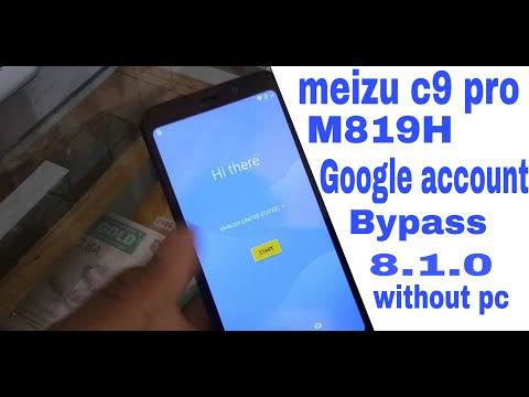 Meizu c9 pro M819H Google Account Bypass without pc 100% ok