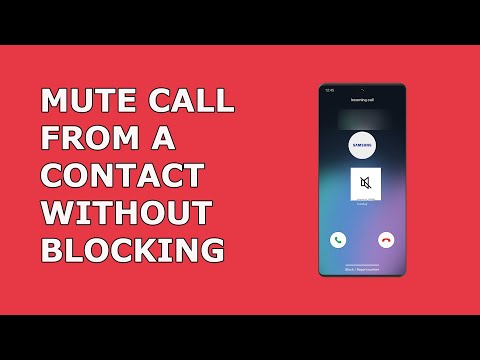How to Mute Calls From a Specific Contact Without Blocking | How to Silence Calls Without Blocking